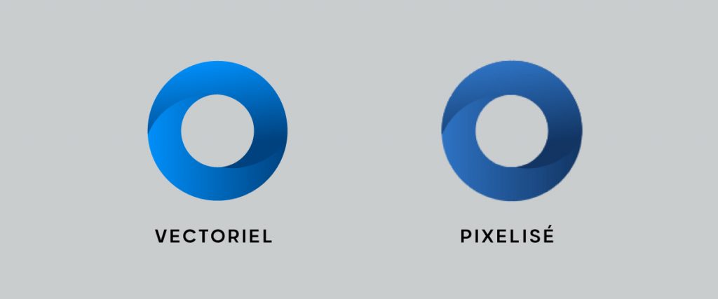 Logo vectoriel VS Logo pixelisé