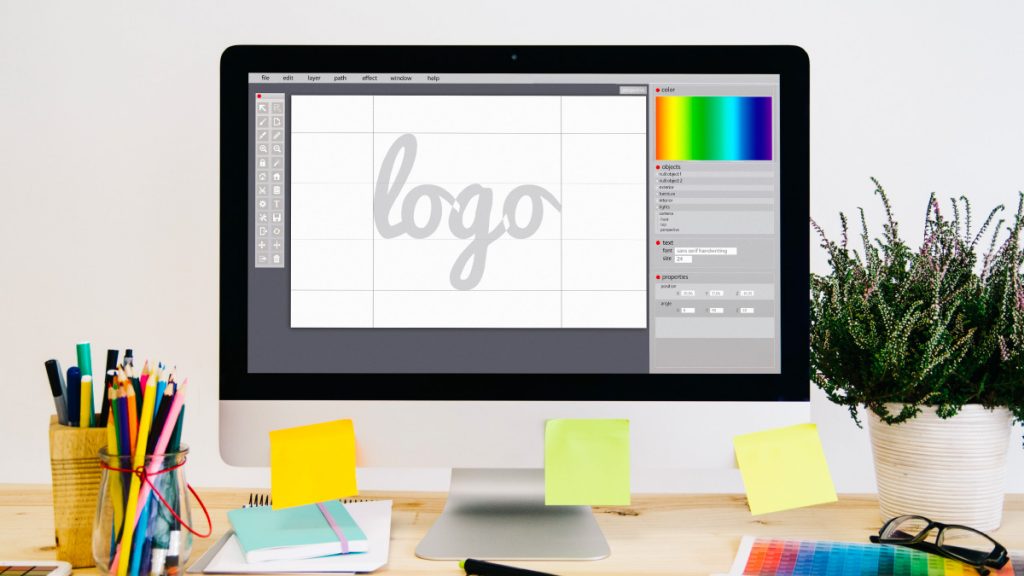 Typographie d'un logo